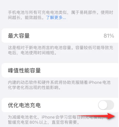 永新苹果15维修分享iPhone15充电到80%就充不进电了怎么办 