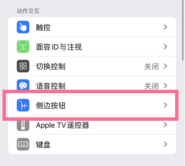 永新苹果14维修店分享iPhone14 Plus侧键双击下载功能关闭方法 