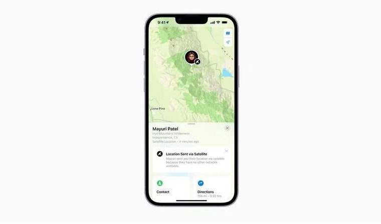 永新苹果14维修分享iPhone14系列中 FindMy功能通过卫星分享位置方法教程 