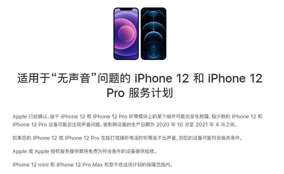 永新苹果手机维修分享iPhone 12/Pro 拨打或接听电话时无声音怎么办 