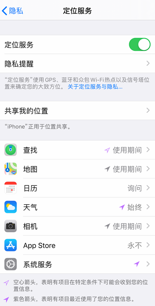 永新苹果手机维修分享iPhone 状态栏中时间显示为蓝色图标是什么情况 